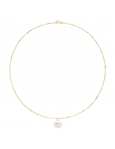 Collier Perle Baroque 12-13 mm - Chaîne...