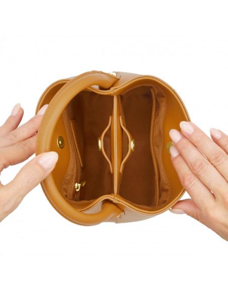 AUTEUIL bucket bag - CAMEL