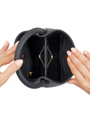AUTEUIL bucket bag - BLACK