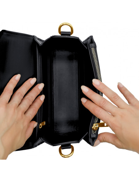 Sac épaule Baguette SAINT CLOUD - NOIR