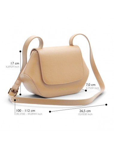 Sac épaule Trotteur SAINT GERMAIN - NUDE