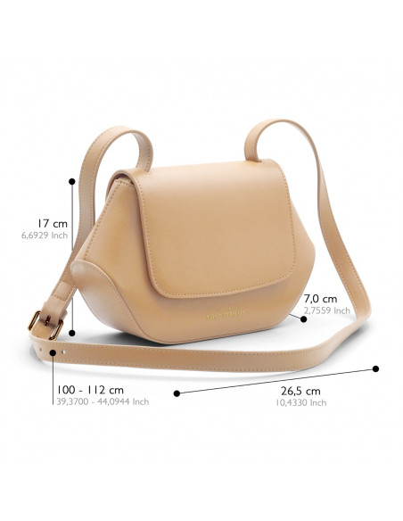SAINT GERMAIN Trotter Shoulder Bag - Nude