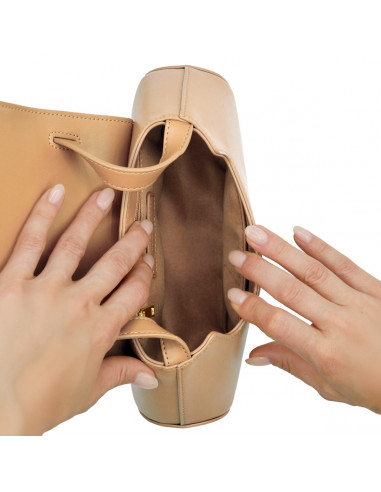 SAINT GERMAIN Trotter Shoulder Bag - Nude