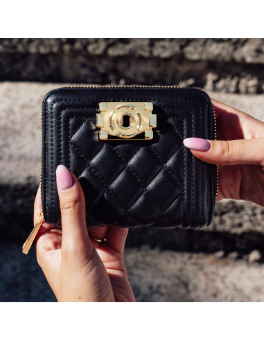 Porte Monnaie Porte Cartes MONTAIGNE - NOIR