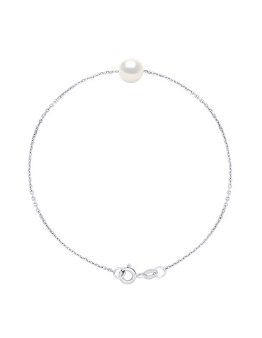 Bracelet Chainage Perles Rondes 7-8 mm -...
