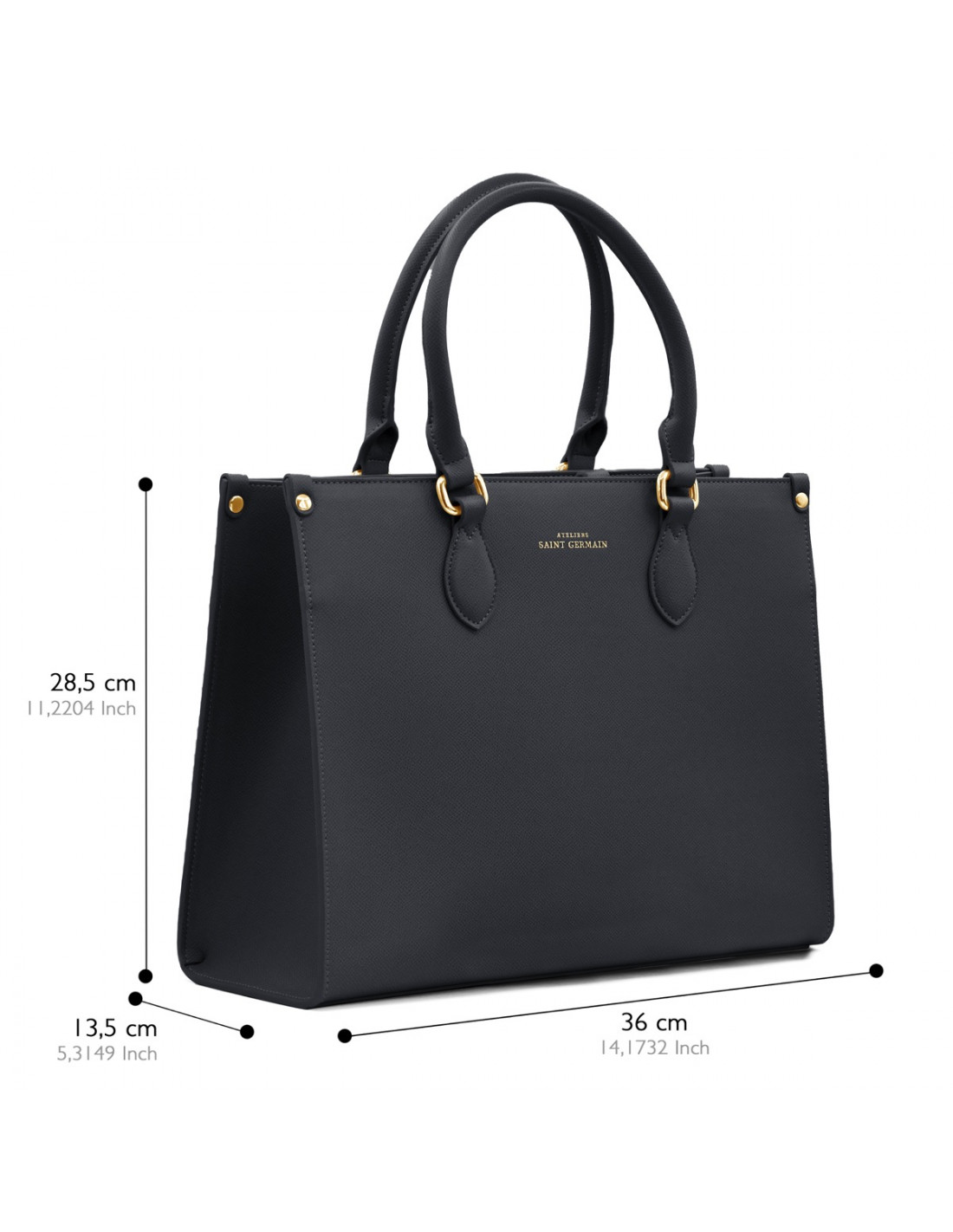 Sac a Main Cabas CABOURG NOIR SECONDE MAIN