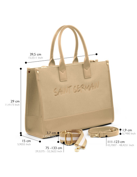 Latin Quarter Handbag - Creme