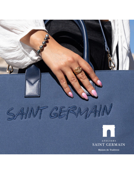 Sac à Main Cabas QUARTIER LATIN - BLEU MARINE
