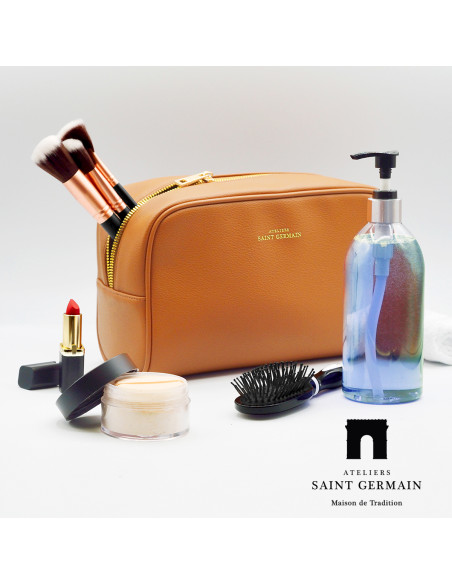 Grande Trousse de Toilette - SAINT AMAND - CAMEL
