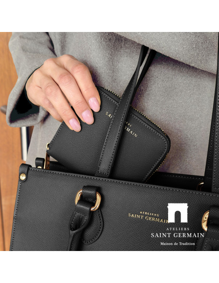 Porte Monnaie - Porte Cartes SAINT GERMAIN - NOIR