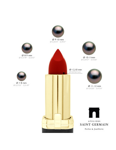 Collier Lien Cordon Noir Toi et Moi - Perle de...