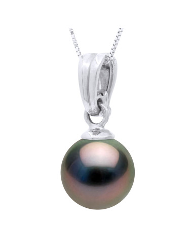 Pendentif Perle de Tahiti Ronde 12-13 mm...
