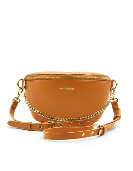 Sac Bandoulière Banane Luxe IBIZA - CAMEL