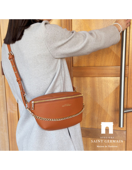 Sac Bandoulière Banane Luxe IBIZA - CAMEL