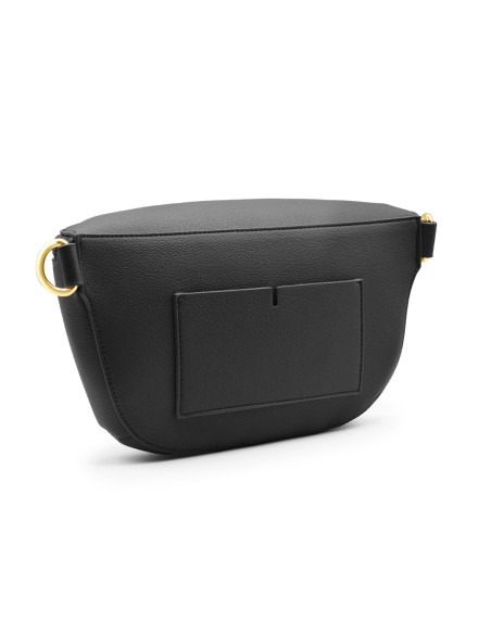 Sac Bandoulière Banane Luxe IBIZA - NOIR