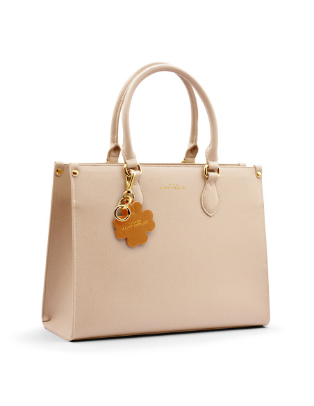 Porte Clés - Bijou de Sac PARIS CLOVER - CAMEL