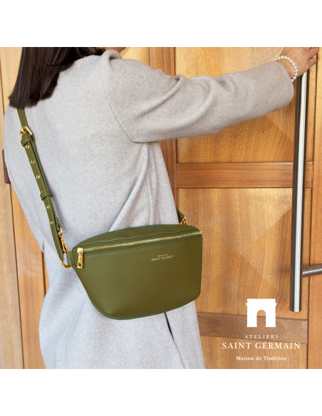 Sac Bandoulière Banane IBIZA - KHAKI