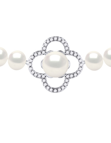 Collier Rang de Perles 6-7 mm - 42 cm - Fermoir...