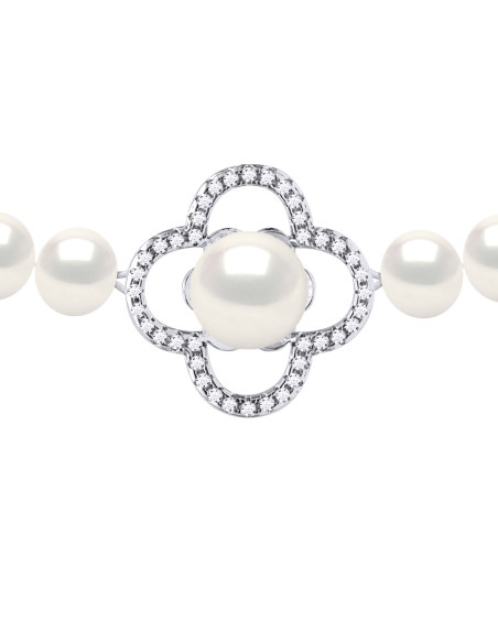 Necklace Rank of Beads 6-7 mm - 42 cm - Clasp Ring Ring - Dali