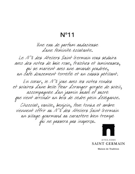 Pack Echantillons Gratuits - Eaux de Parfum ATELIERS SAINT GERMAIN