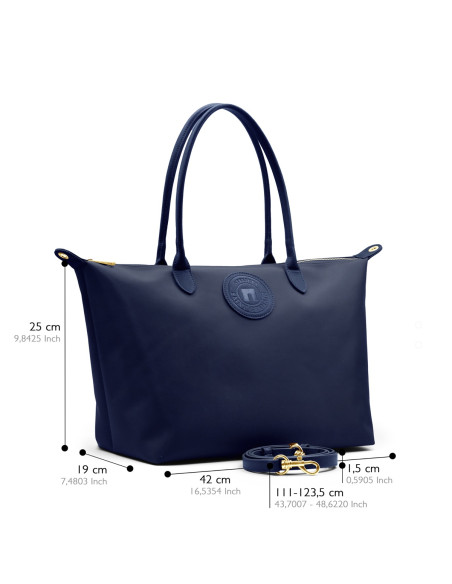 Sac à Main Cabas QUARTIER LATIN - BLEU MARINE