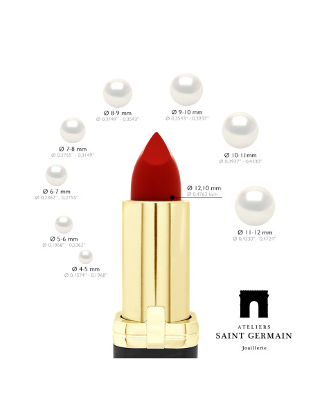 Collier Lasso - Pendentif Oxyde de Zirconium - Perle de Culture d'Eau Douce 9 mm - Argent 925 - LASSO