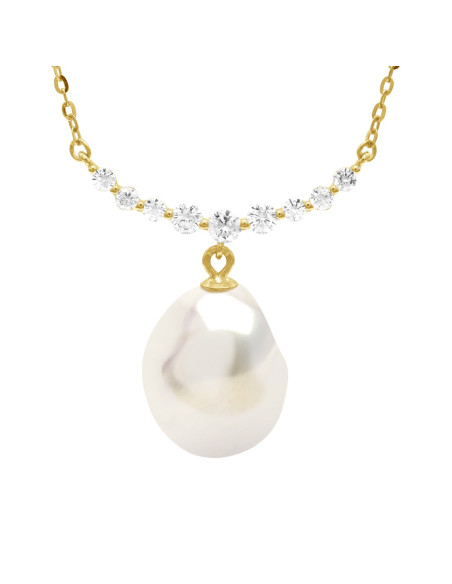 Collier Joaillerie - Perle de Culture d'Eau Douce Baroque 12 mm - VERMEIL - Baronne