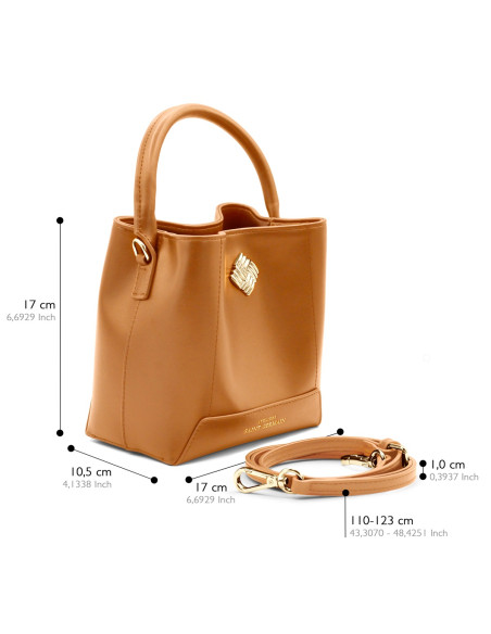 AUTEUIL bucket bag - CAMEL