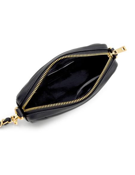 Petite Pochette Matelassée Bandoulière OPERA  - NOIR