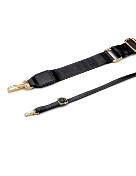 Pochette Luxe Bandoulière Étui Portable, Portefeuille LONDON - NOIR