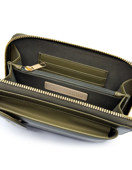 Pochette Bandoulière Étui Portable, Portefeuille LONDON - KHAKI
